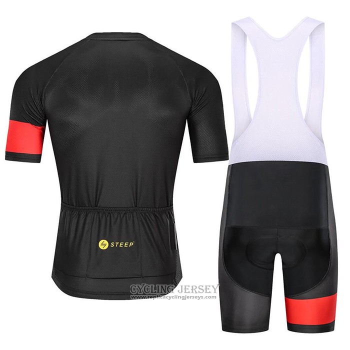 2021 Cycling Jersey Steep Red Yellow Short Sleeve And Bib Short