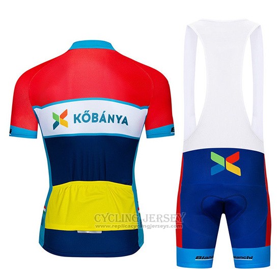 2019 Cycling Jersey Kobanya Red White Blue Short Sleeve and Overalls