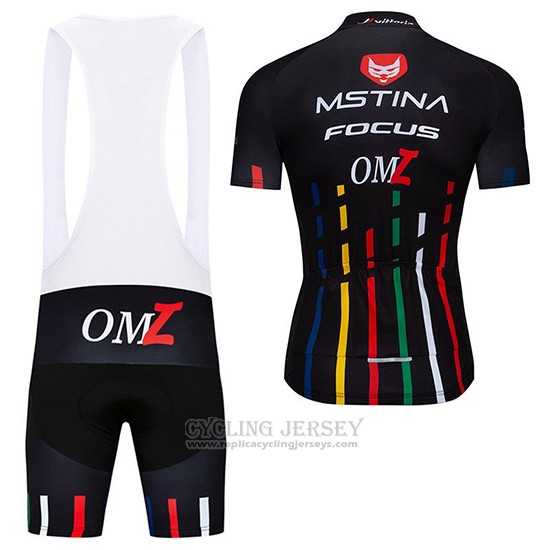 2019 Cycling Jersey Mstina Focus Black Short Sleeve and Overalls