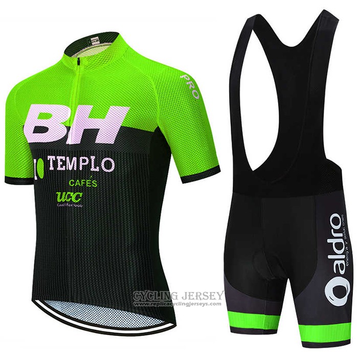 2020 Cycling Jersey Bh Templo Green White Black Short Sleeve And Bib Short