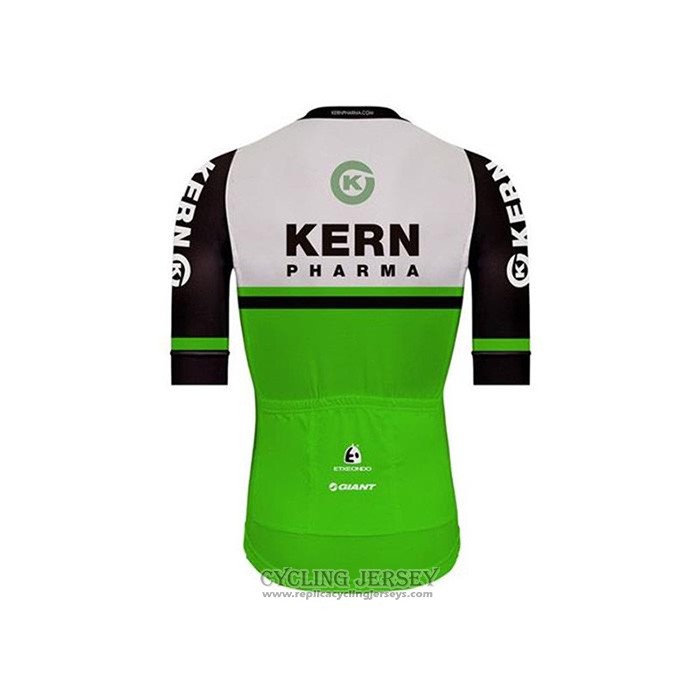 2020 Cycling Jersey Kern Pharma White Green Black Short Sleeve And Bib Short