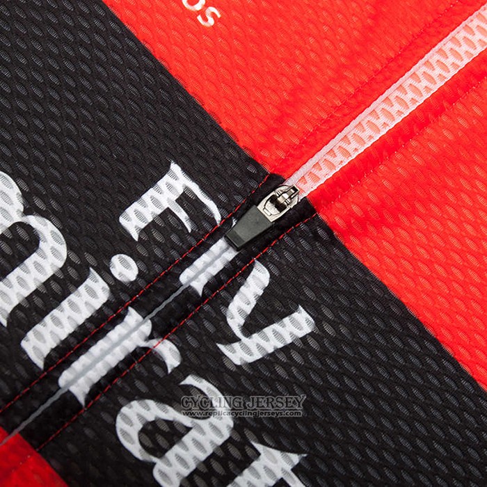 2020 Cycling Jersey S.l. Benfica Red Black Short Sleeve And Bib Short