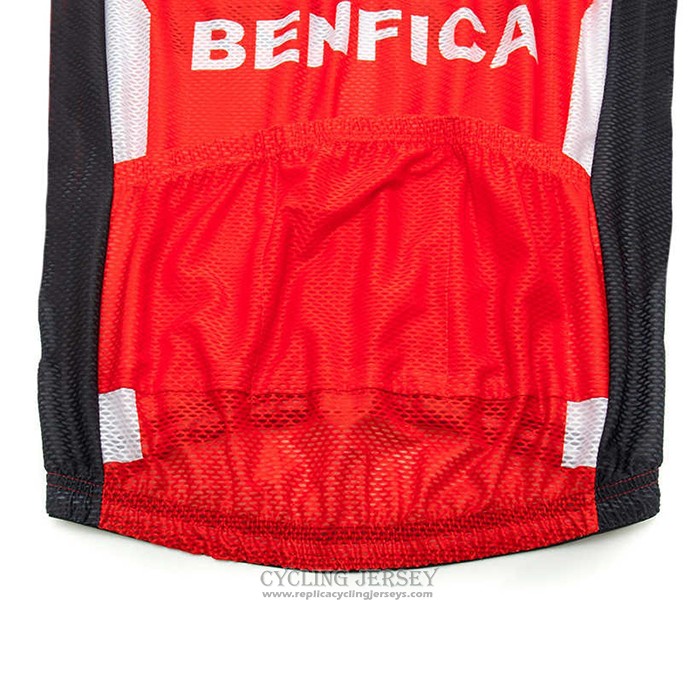 2020 Cycling Jersey S.l. Benfica Red Black Short Sleeve And Bib Short