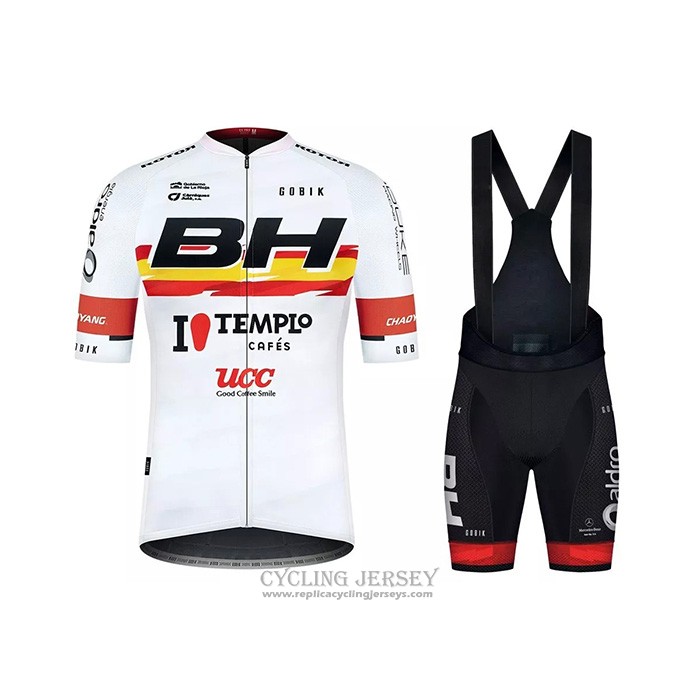 2021 Cycling Jersey Bh Templo White Short Sleeve And Bib Short