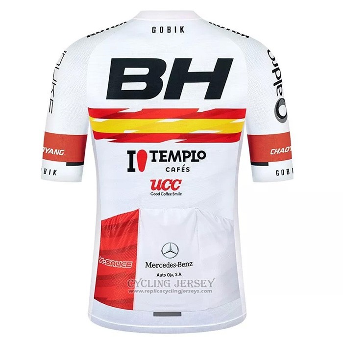 2021 Cycling Jersey Bh Templo White Short Sleeve And Bib Short