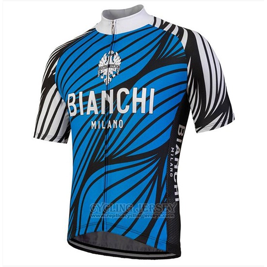 2018 Cycling Jersey Bianchi Caina Blue Short Sleeve and Bib Short