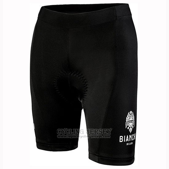 2019 Cycling Jersey Women Bianchi Dot Black Green Short Sleeve and Bib Short