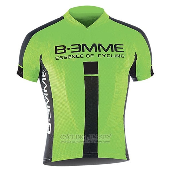 2017 Cycling Jersey Biemme Identity Black and Green Short Sleeve and Bib Short