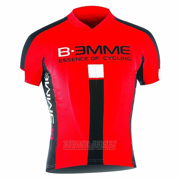 2017 Cycling Jersey Biemme Identity Black and Red Short Sleeve and Bib Short