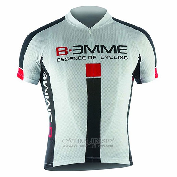 2017 Cycling Jersey Biemme Identity White and Red Short Sleeve and Bib Short