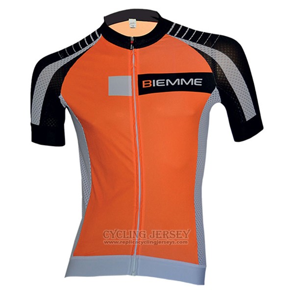 2017 Cycling Jersey Biemme Moody Orange Short Sleeve and Bib Short