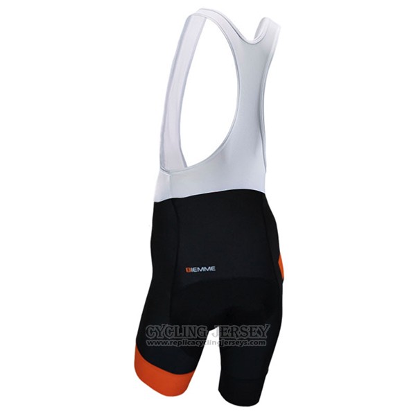 2017 Cycling Jersey Biemme Moody Orange Short Sleeve and Bib Short