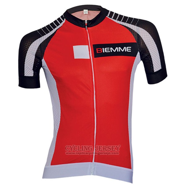 2017 Cycling Jersey Biemme Moody Red Short Sleeve and Bib Short