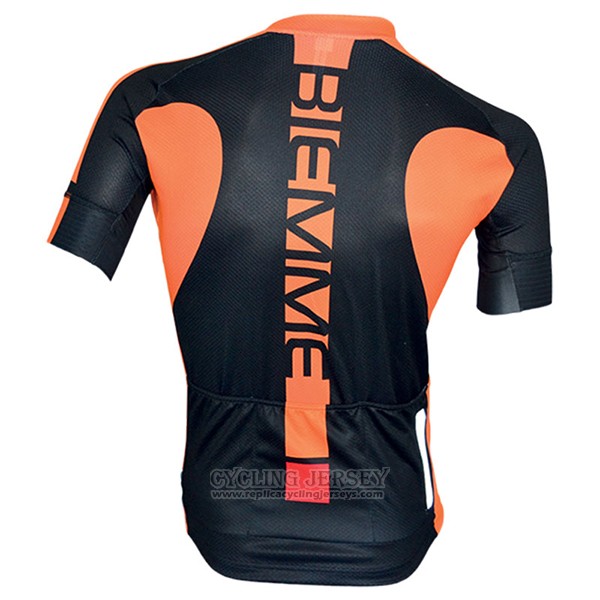 2017 Cycling Jersey Biemme Poison Orange Short Sleeve and Bib Short