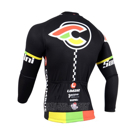 2014 Cycling Jersey Cinelli Santini Black Long Sleeve and Bib Tight