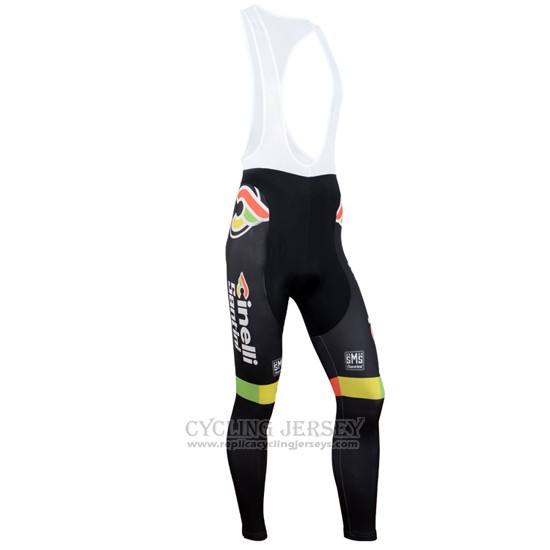 2014 Cycling Jersey Cinelli Santini Black Long Sleeve and Bib Tight