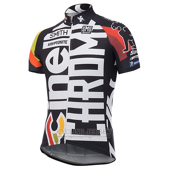 2017 Cycling Jersey Cinelli Chrome Black Short Sleeve and Bib Short
