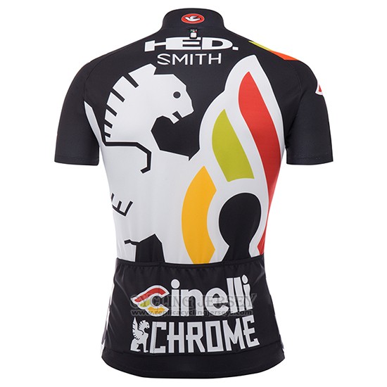 2017 Cycling Jersey Cinelli Chrome Black Short Sleeve and Bib Short