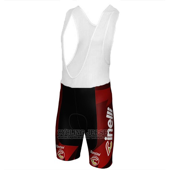 2018 Cycling Jersey Cinelli Chrome Dark and Red Short Sleeve and Bib Short