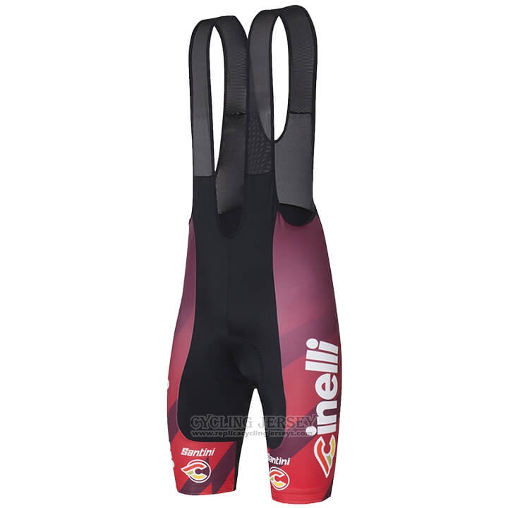 2018 Cycling Jersey Cinelli Dark Red Short Sleeve and Bib Short