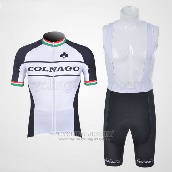 2011 Cycling Jersey Colnago Black and White Short Sleeve and Bib Short