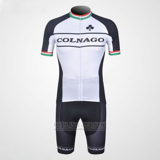 2011 Cycling Jersey Colnago Black and White Short Sleeve and Bib Short