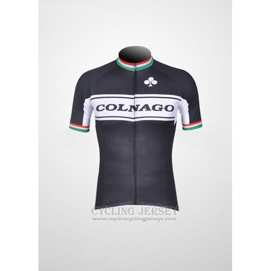 2011 Cycling Jersey Colnago White and Black Short Sleeve and Bib Short