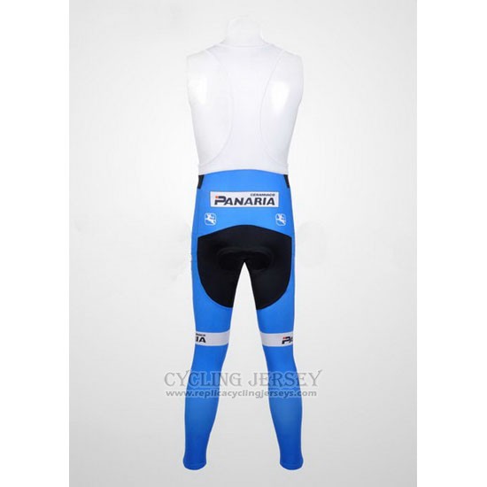 2012 Cycling Jersey Colnago Sky Blue and White Long Sleeve and Bib Tight