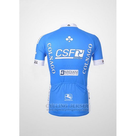 2012 Cycling Jersey Colnago Sky Blue and White Short Sleeve and Bib Short
