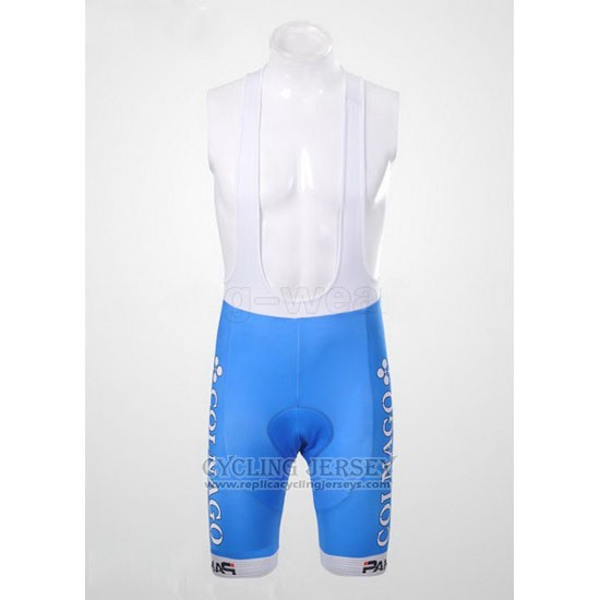 2012 Cycling Jersey Colnago Sky Blue and White Short Sleeve and Bib Short