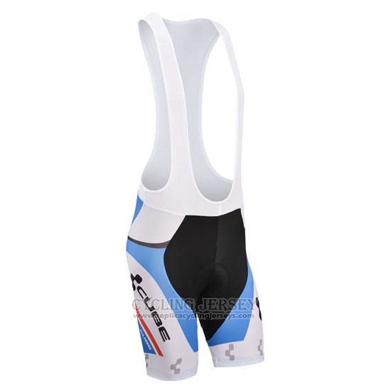2014 Cycling Jersey Cube Blue and White Short Sleeve and Bib Short