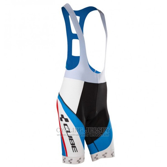 2016 Cycling Jersey Cube Blue and White Short Sleeve and Bib Short