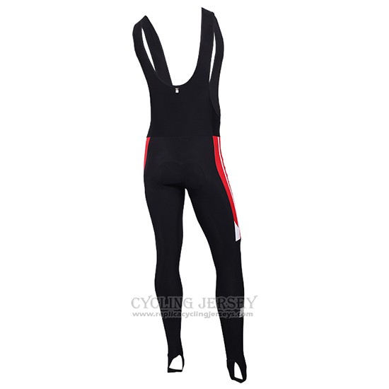 2016 Cycling Jersey Ducati White and Red Long Sleeve and Bib Tight