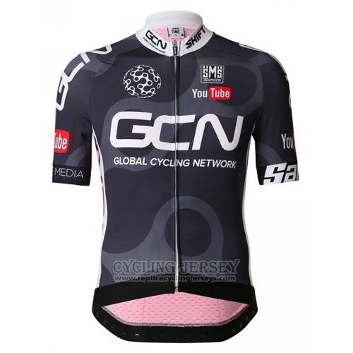 2016 Cycling Jersey GCN Black and Red Short Sleeve and Bib Short