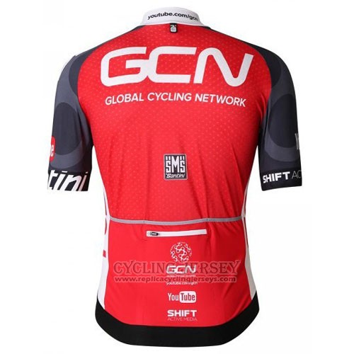 2016 Cycling Jersey GCN Black and Red Short Sleeve and Bib Short