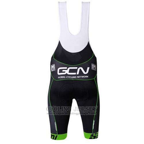 2016 Cycling Jersey GCN Gray and Green Short Sleeve and Bib Short