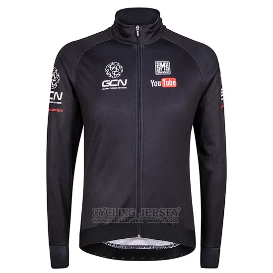 2016 Cycling Jersey Global Cycling Network Black Long Sleeve and Bib Tight
