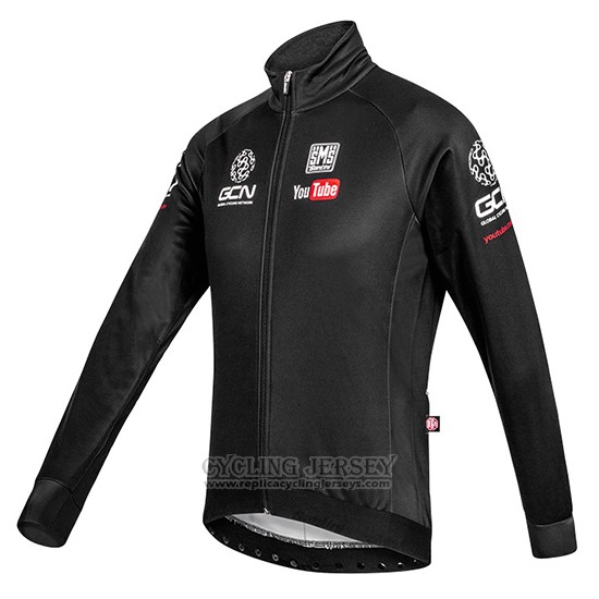 2016 Cycling Jersey Global Cycling Network Black Long Sleeve and Bib Tight
