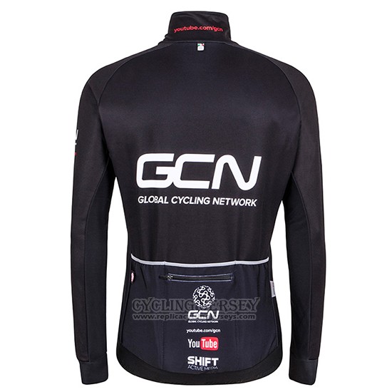 2016 Cycling Jersey Global Cycling Network Black Long Sleeve and Bib Tight