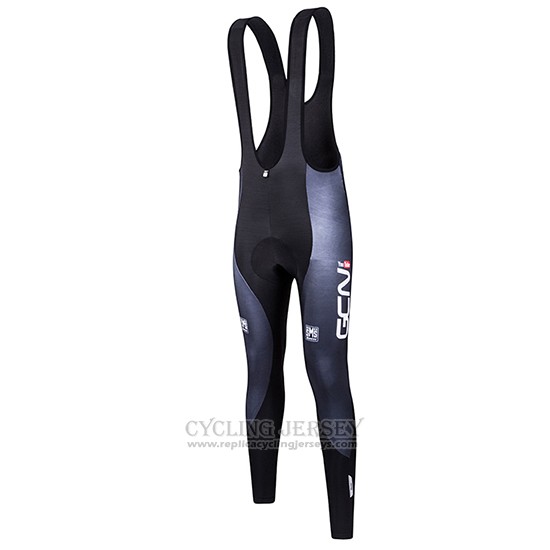 2016 Cycling Jersey Global Cycling Network Black Long Sleeve and Bib Tight