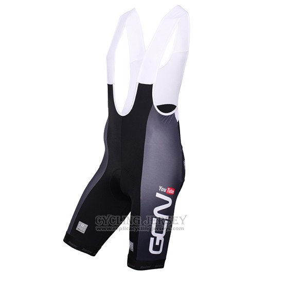 2016 Cycling Jersey Global Cycling Network Gray and Red Short Sleeve and Bib Short