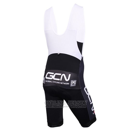 2016 Cycling Jersey Global Cycling Network Gray and Red Short Sleeve and Bib Short