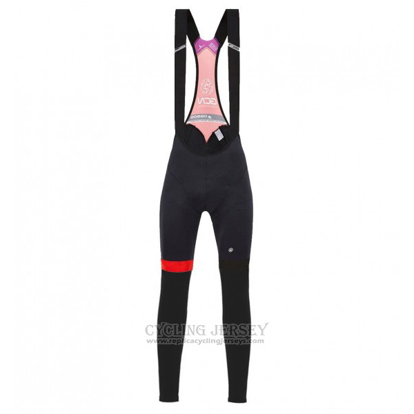 2017 Cycling Jersey GCN Black and Red Long Sleeve and Bib Tight