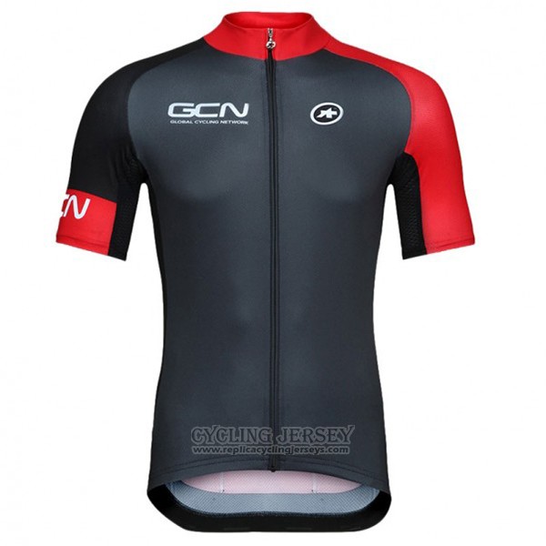 2017 Cycling Jersey GCN Black and Red Short Sleeve and Bib Short