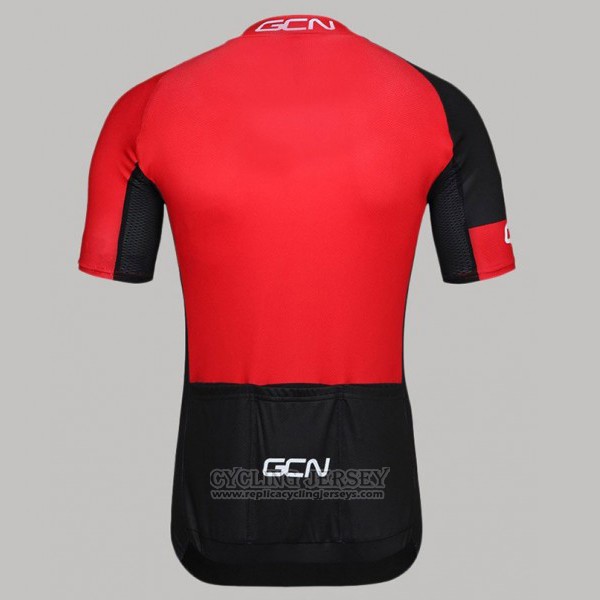 2017 Cycling Jersey GCN Black and Red Short Sleeve and Bib Short