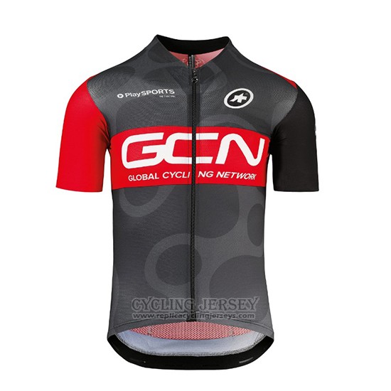 2018 Cycling Jersey GCN Black and Red Short Sleeve and Bib Short