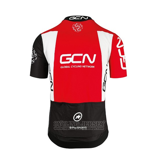 2018 Cycling Jersey GCN Black and Red Short Sleeve and Bib Short