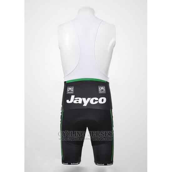 2012 Cycling Jersey GreenEDGE Black and Green Short Sleeve and Bib Short