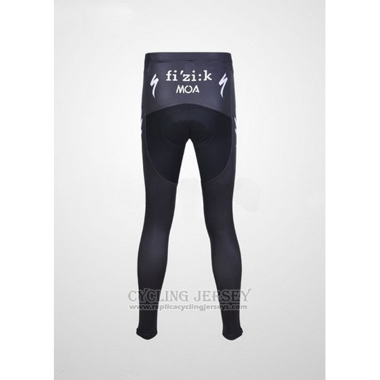 2011 Cycling Jersey HTC Highroad Black and White Long Sleeve and Bib Tight