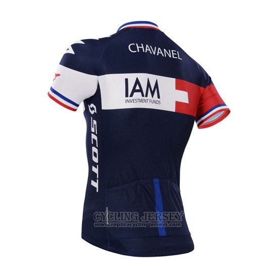 2015 Cycling Jersey IAM Blue Short Sleeve and Bib Short